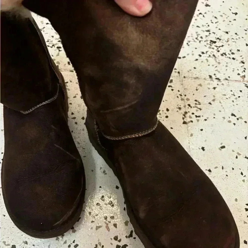 Nash Aviator Shearling Fur‎ Boot Chocolate